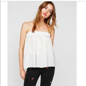 Brand New Express White Sheer Elastic Tube Top